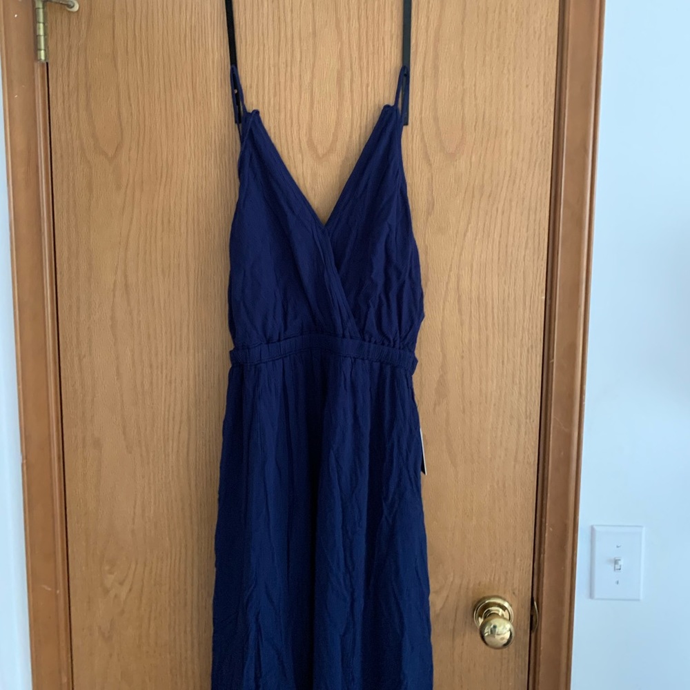 Lost In Paradise Navy Blue Maxi Dress